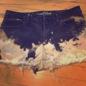 Hand distressed and bleached- Universal Thread